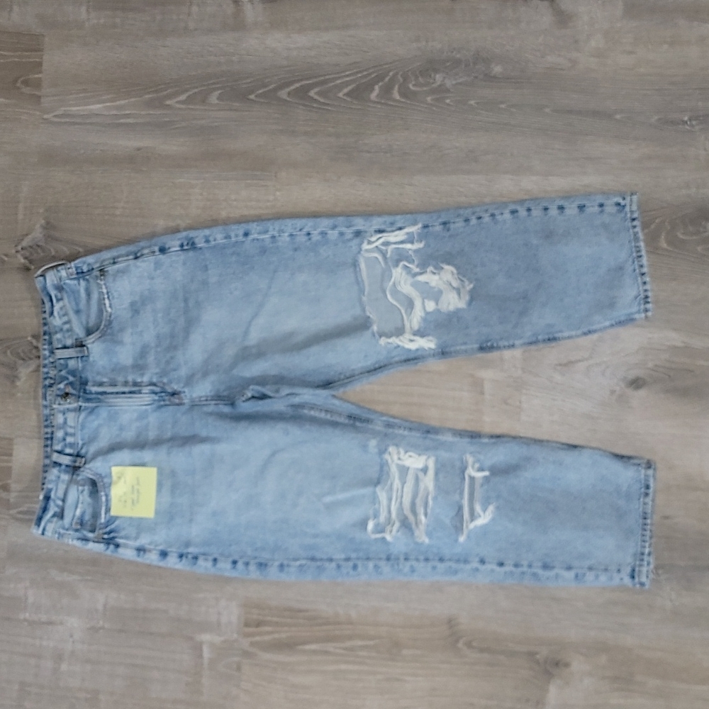 AE jeans, size 14 S,  ripped Mom straight jean